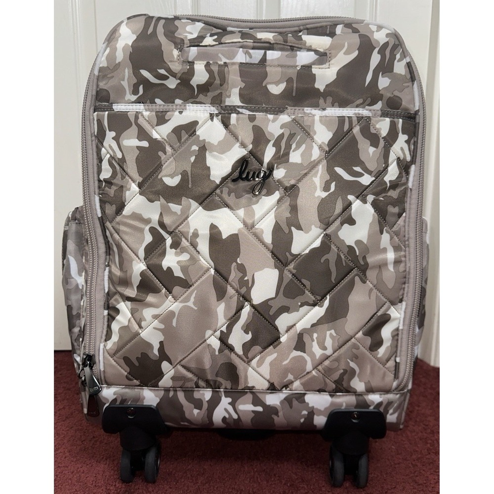 Lug Porter Wheelie 2 Suitcase Beige Camo‎ Taupe Carry On Travel Bag